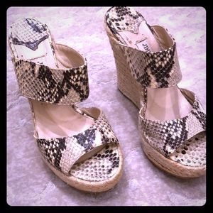 Jimmy Choo snakeskin wedges